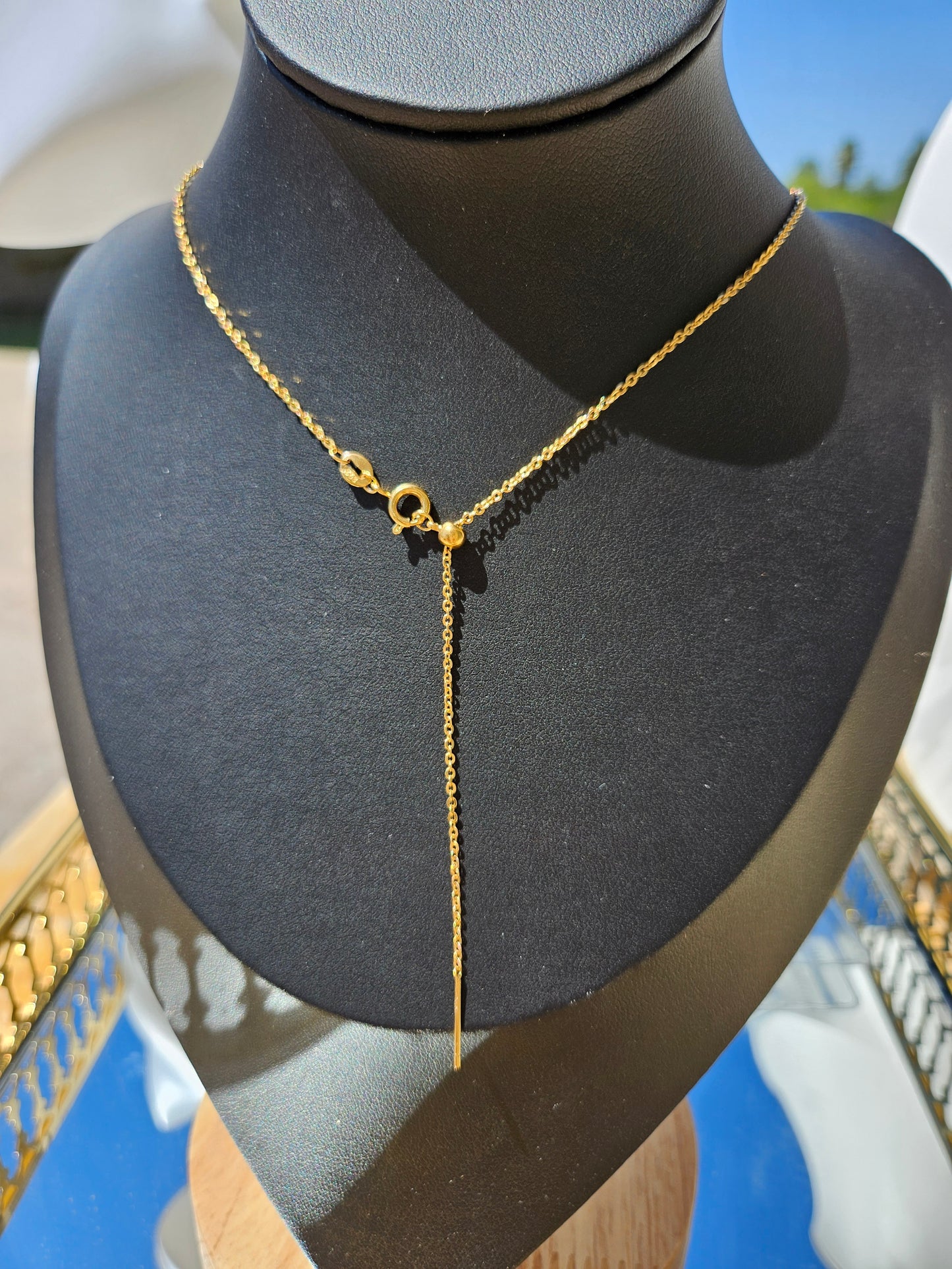 Natural Light Blue Turquoise Bead Necklace