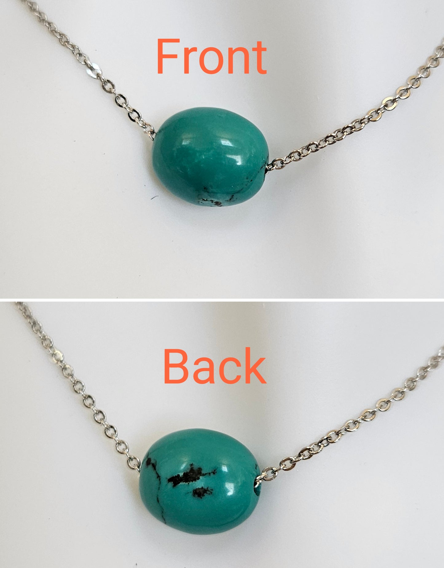 Natural Turquoise Bead Necklace