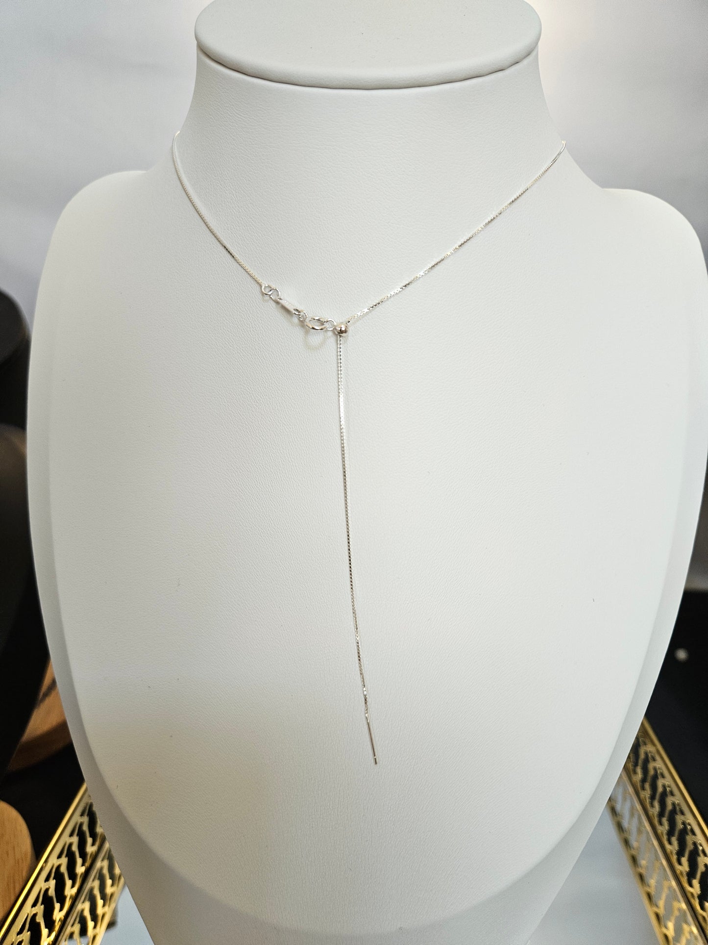 Natural Light Blue Turquoise Irregular Shape 925 Sterling Silver Necklace