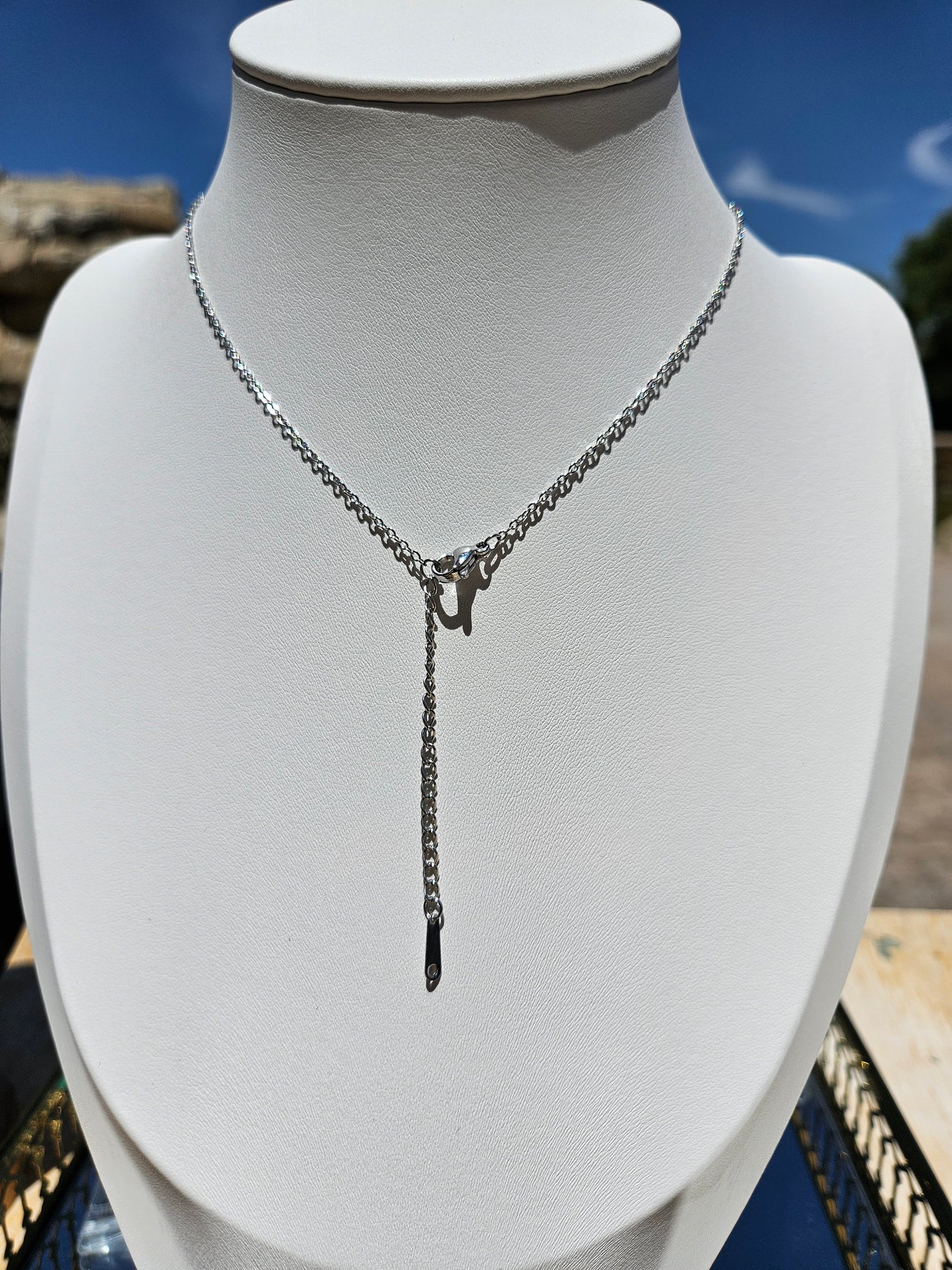 Natural Turquoise Natural Shape 925 Silver Plated Necklace