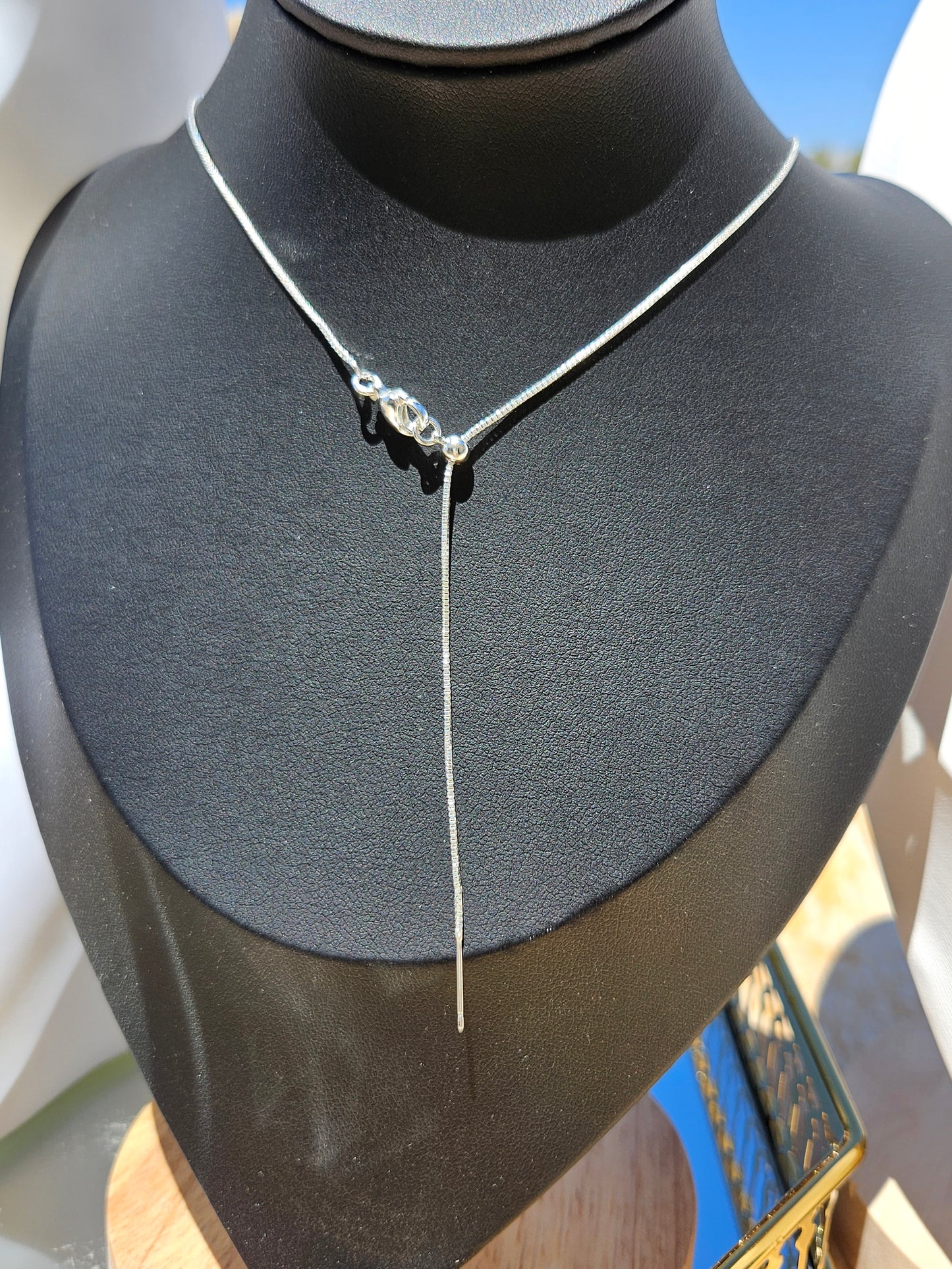 Natural Blue Heart Necklace