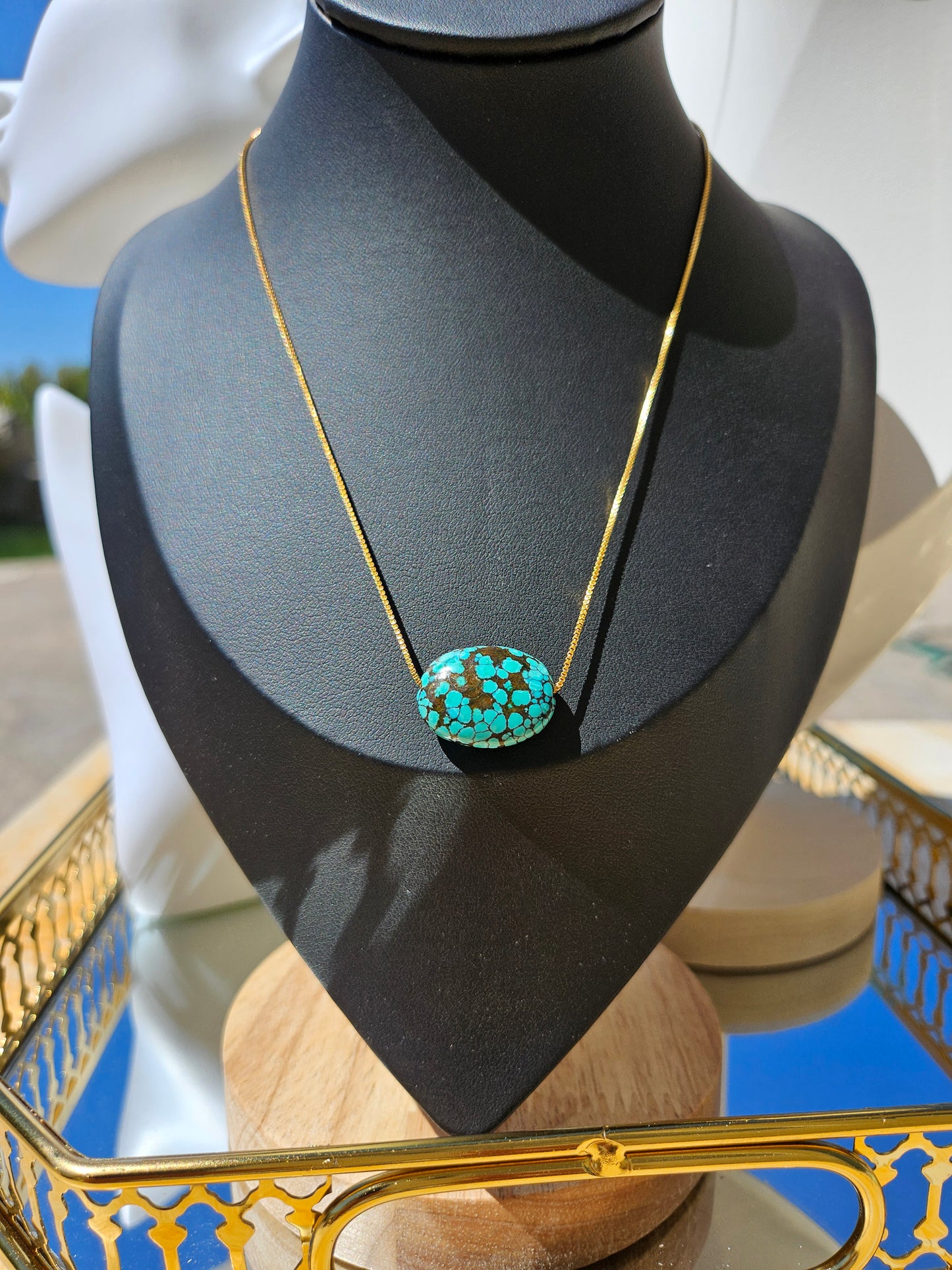 Natural Turquoise Natural Texture Blue Black