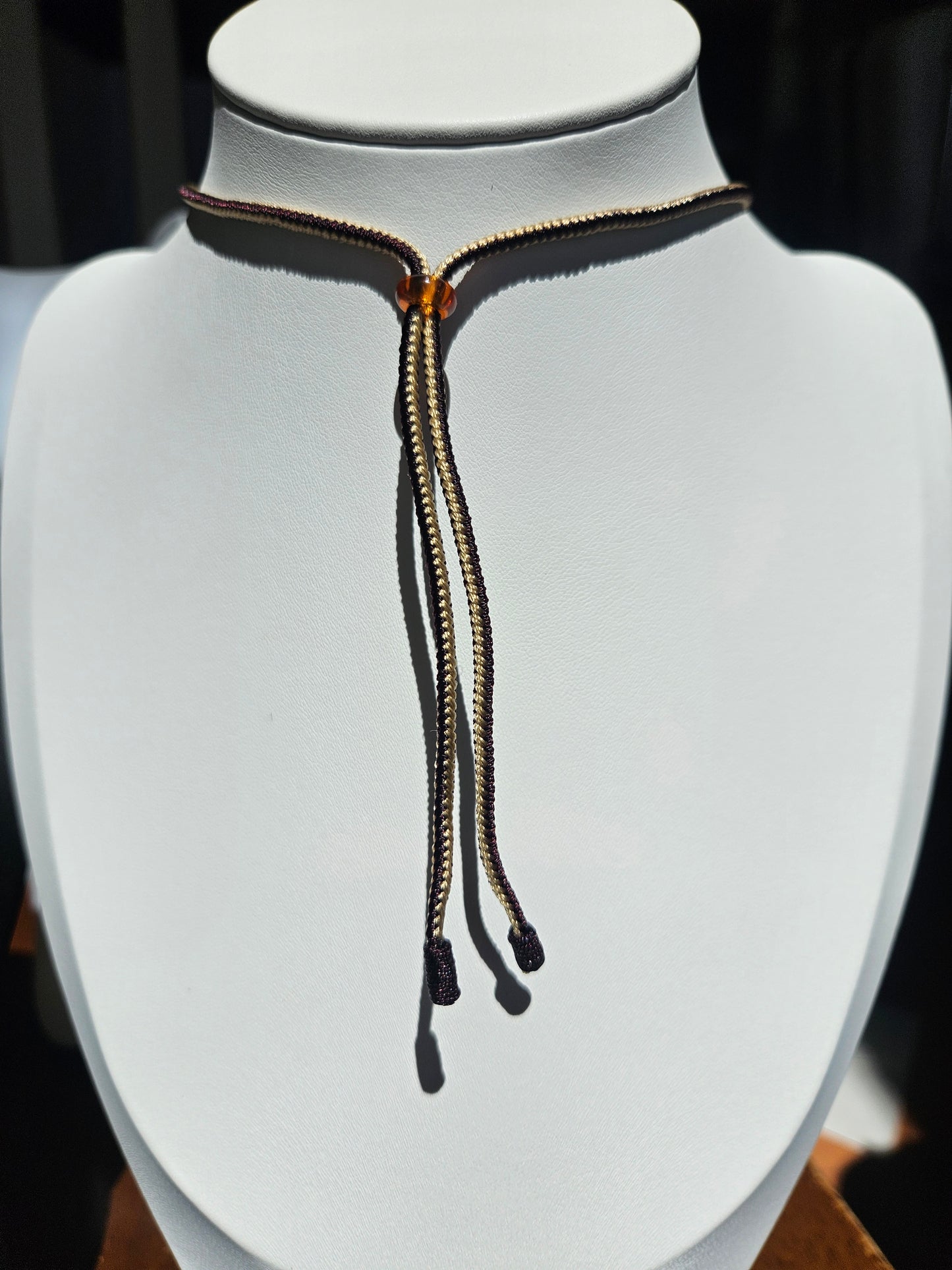 Natural agate double-sided different natural texture unique vintage pendant necklace