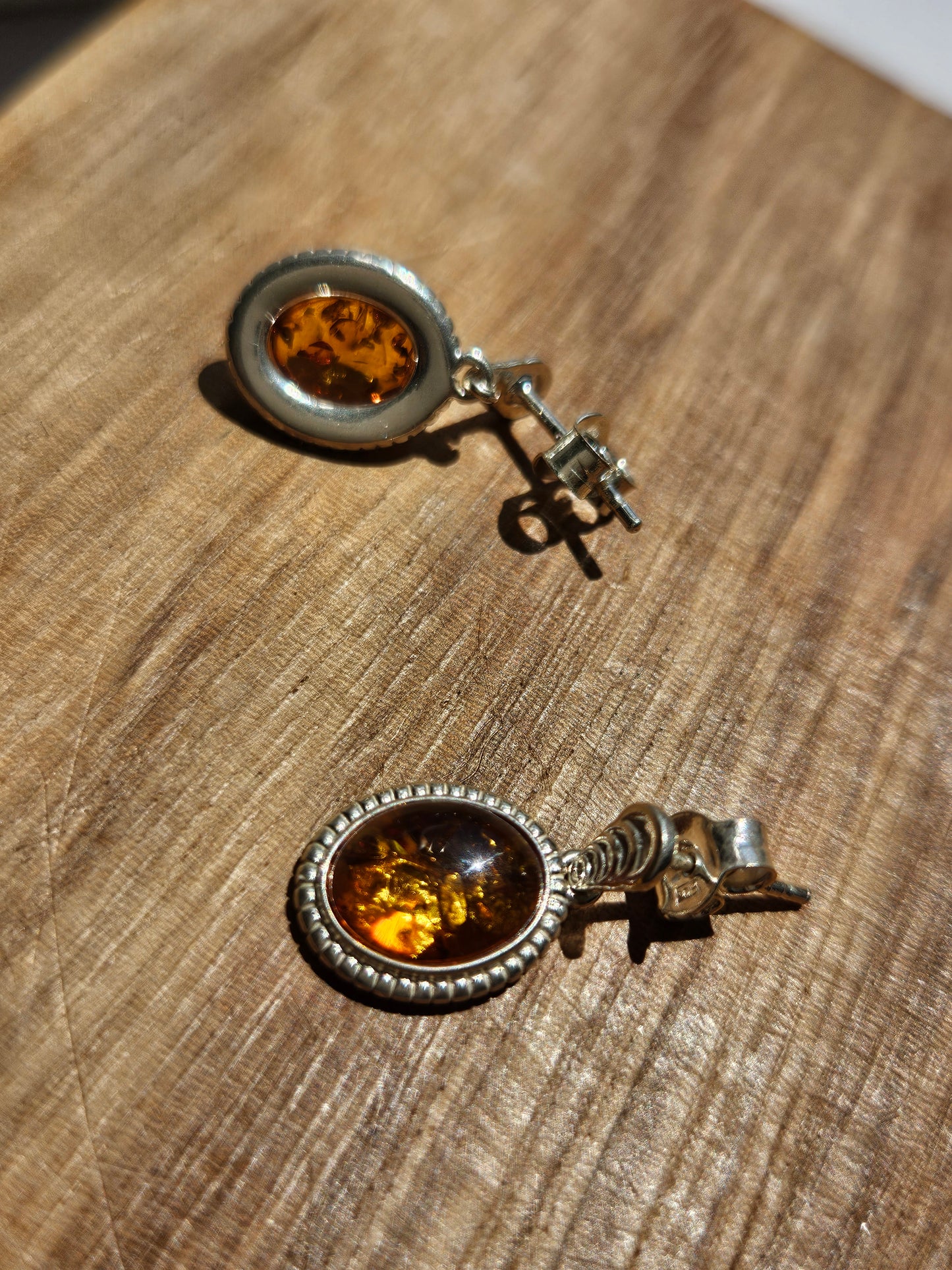 Natural Huapo Earring Silver Plated