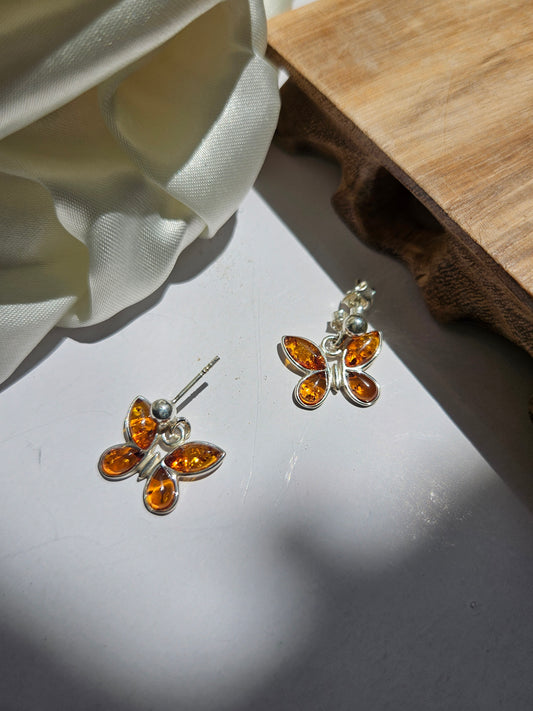 Natural Huapo Earring Butterfly