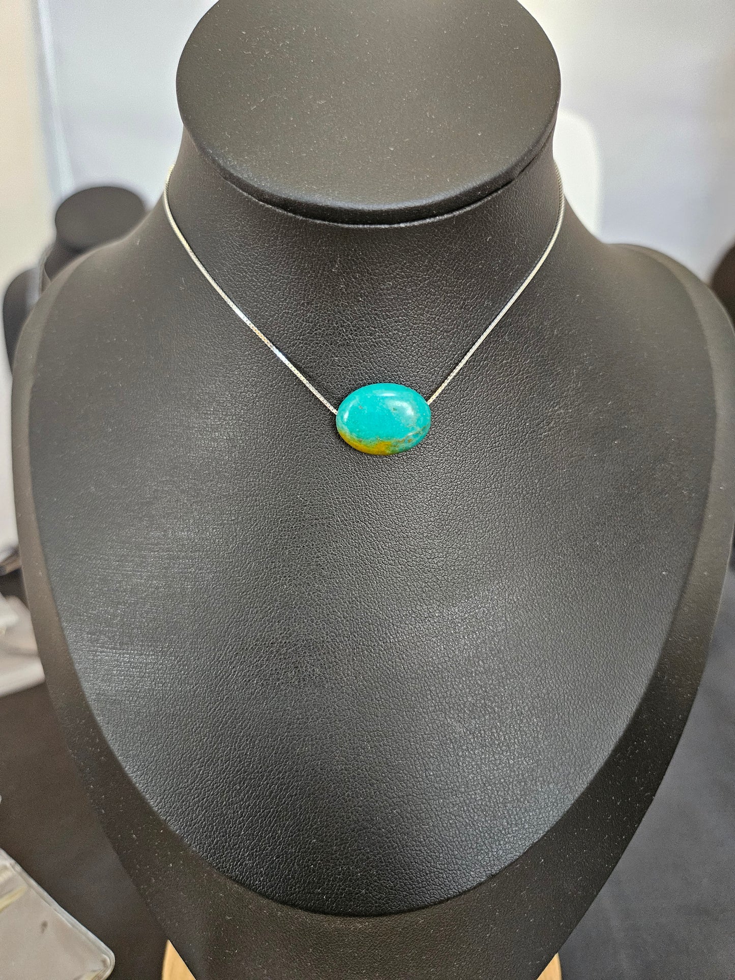 Natural Multicolored Turquoise Bead Necklace