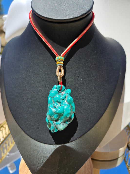 Natural Blue Turquoise Necklace