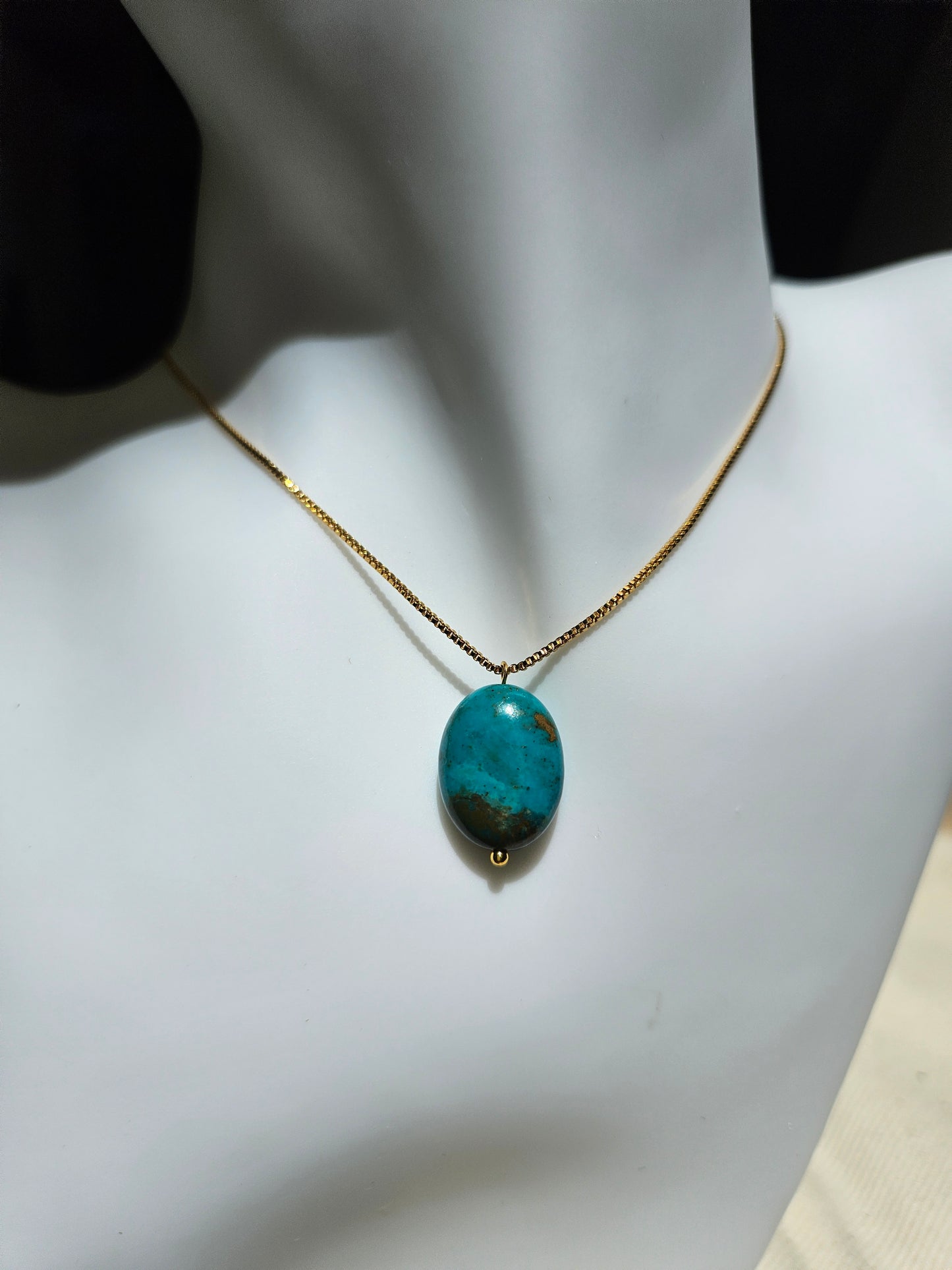 Natural Multicolored Turquoise Bead Necklace