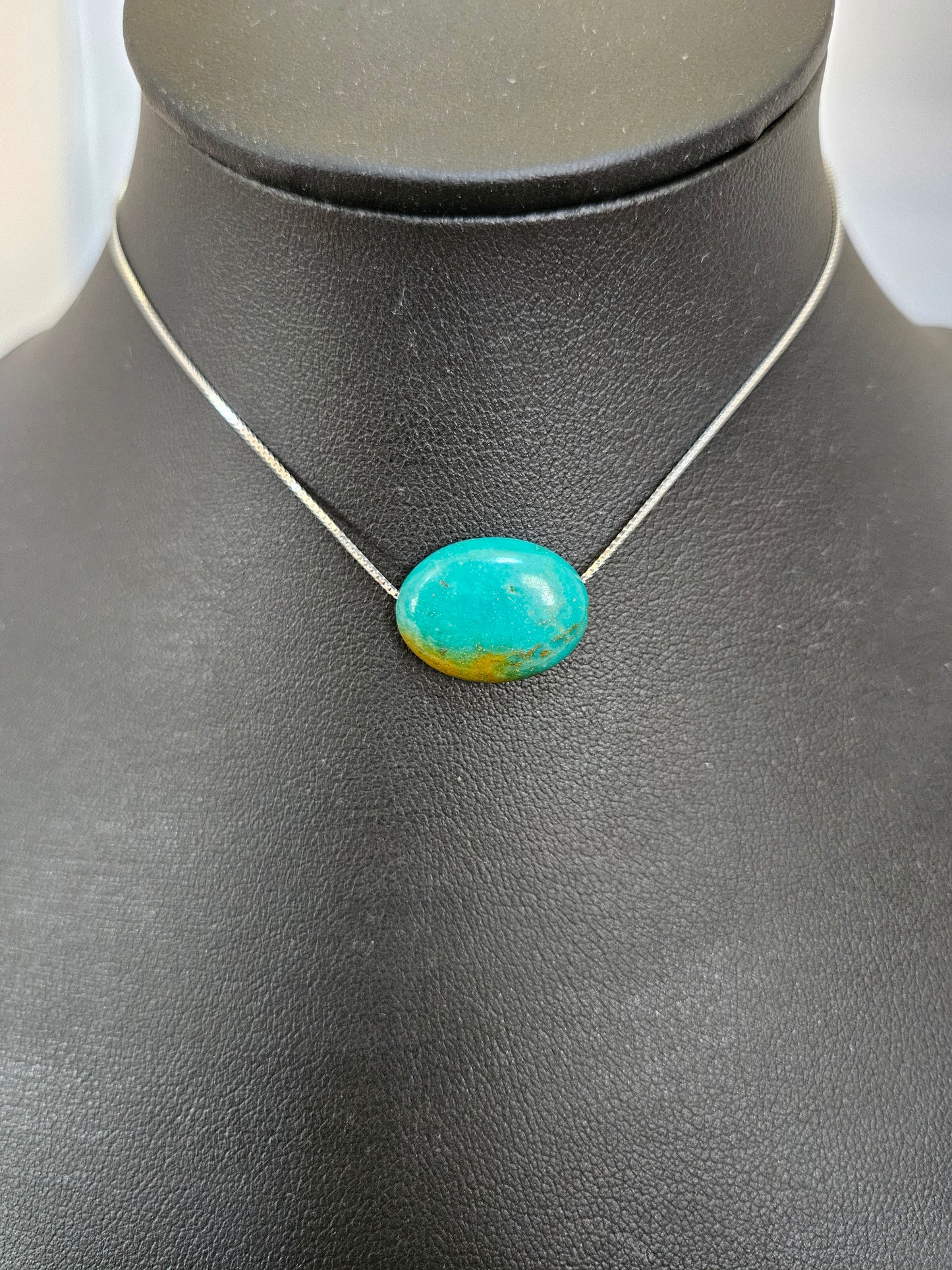 Natural Multicolored Turquoise Bead Necklace