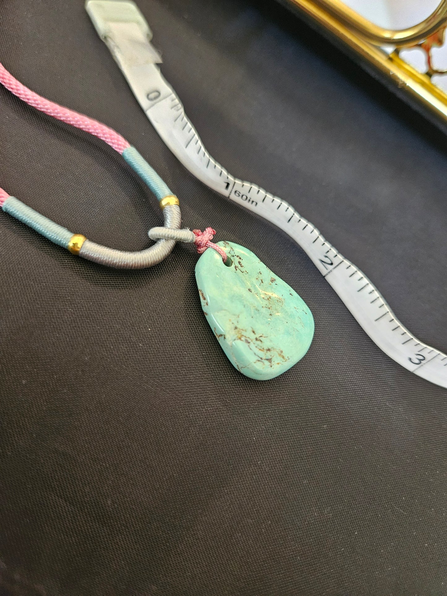Natural Turquoise Rough Stone Necklace
