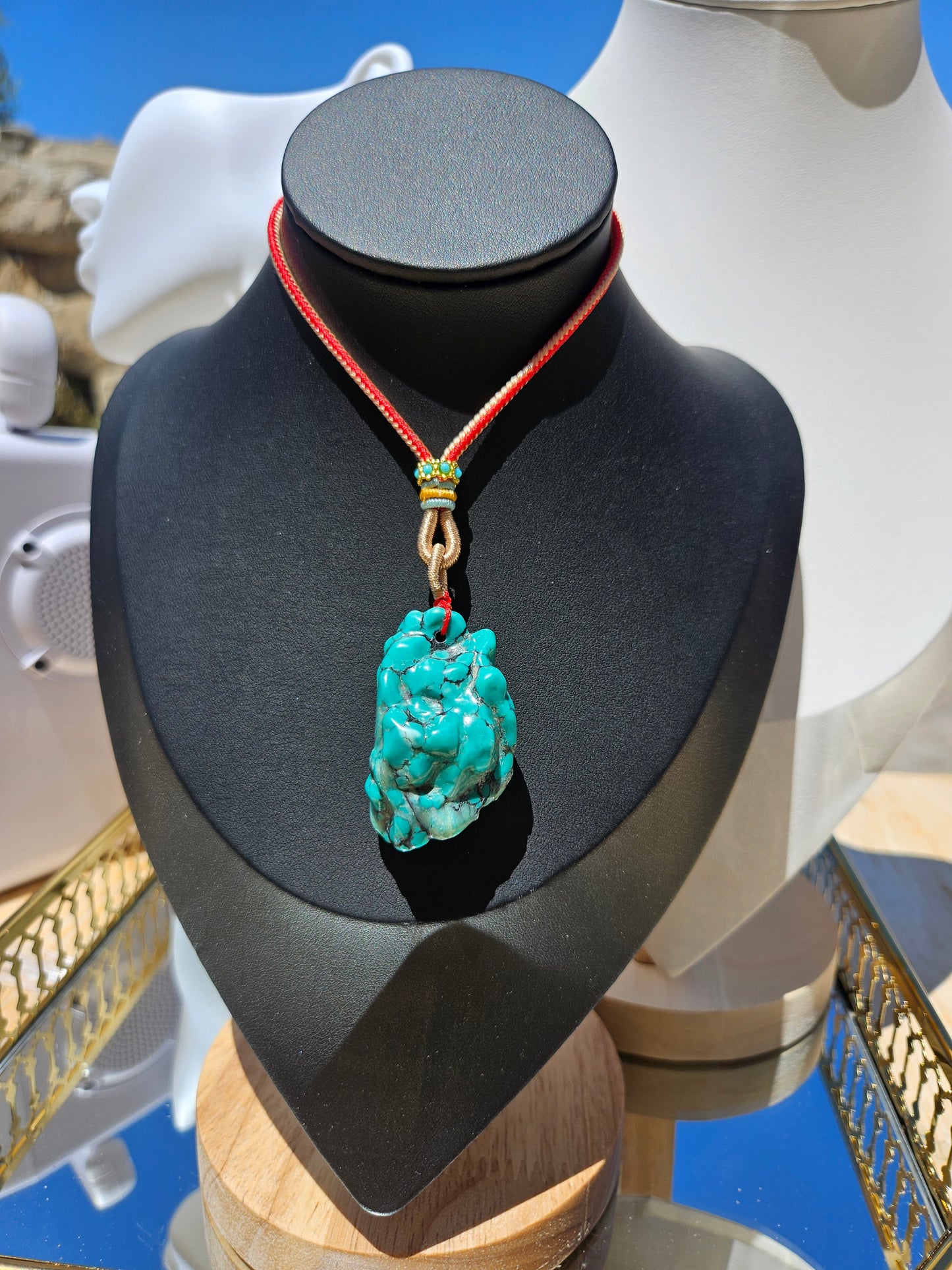 Natural Blue Turquoise Necklace