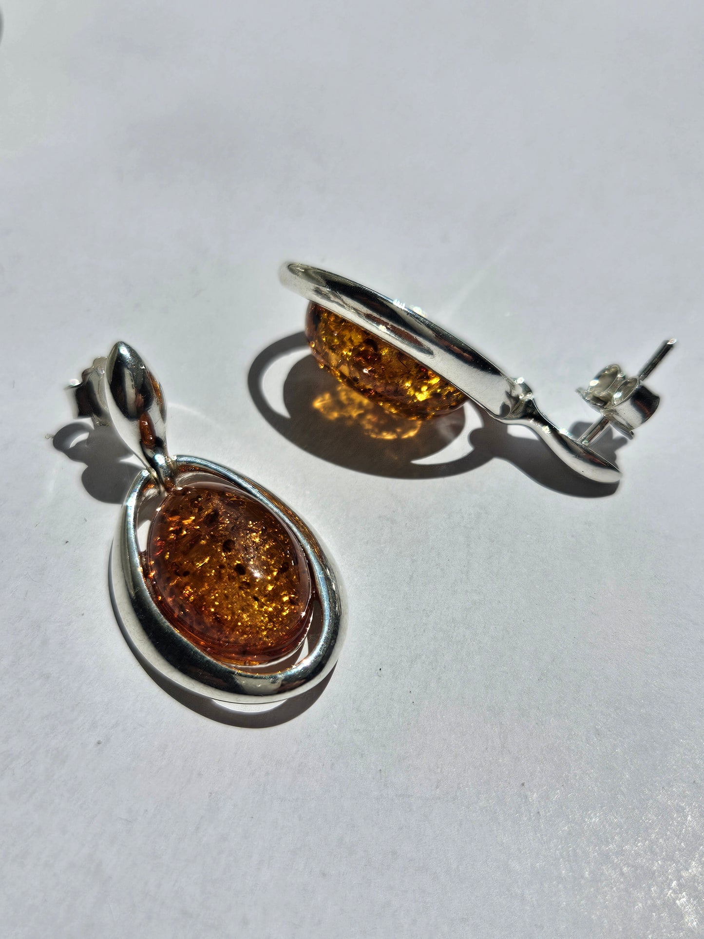 Natural Huapo Earring Silver Plated