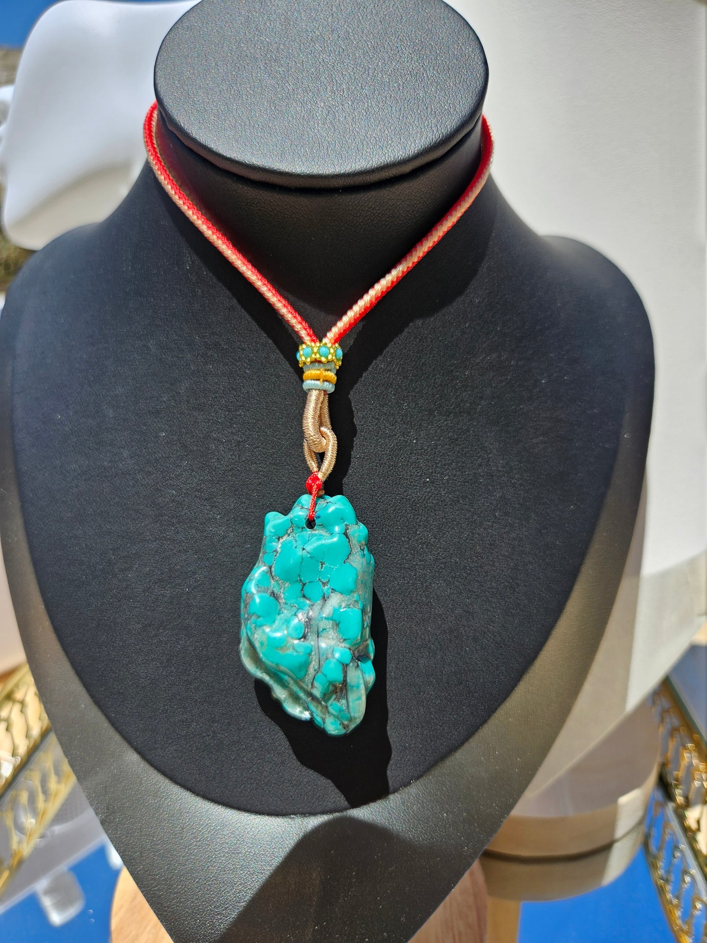 Natural Blue Turquoise Necklace