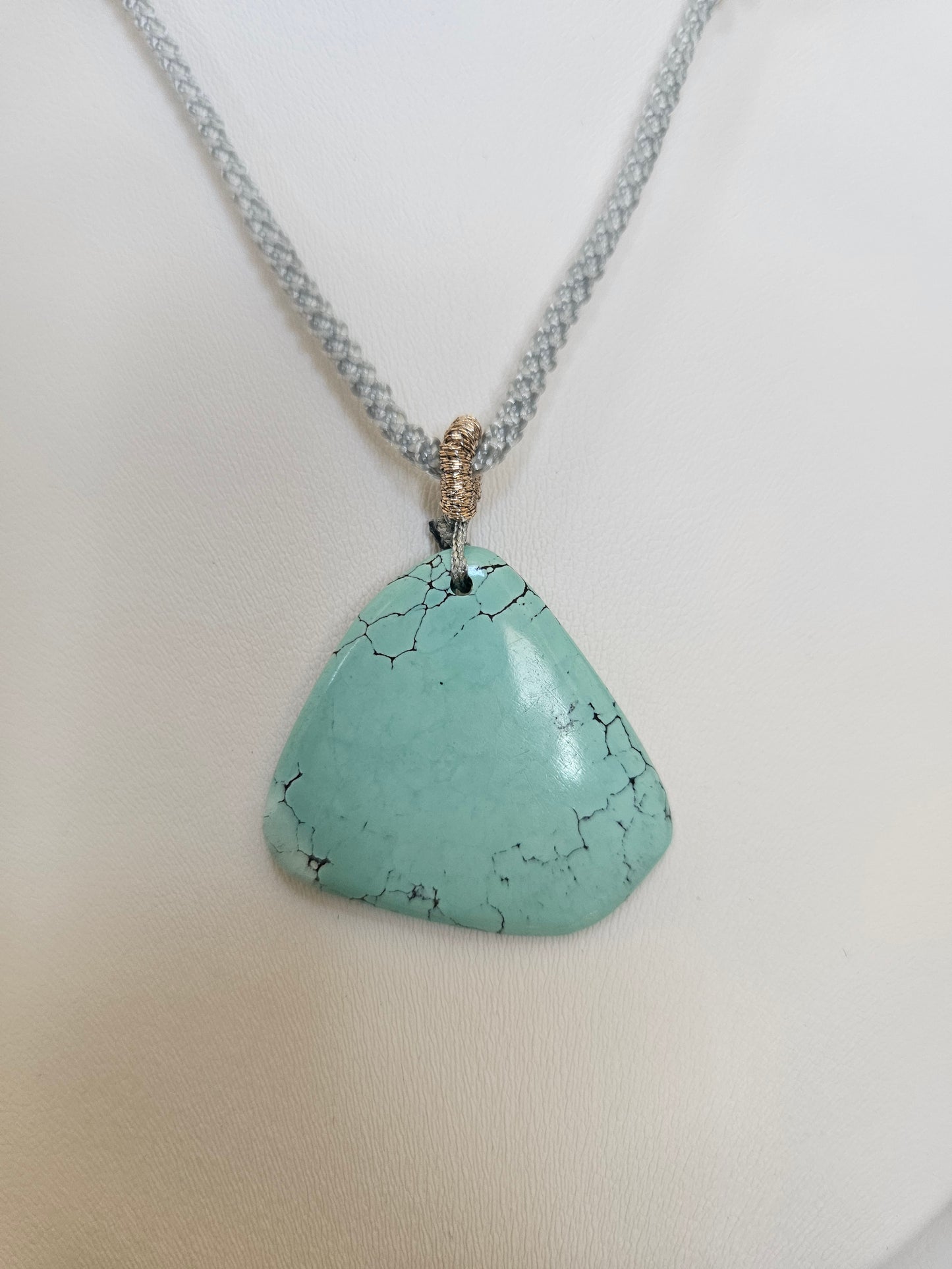 Natural Triangular Turquoise Necklace