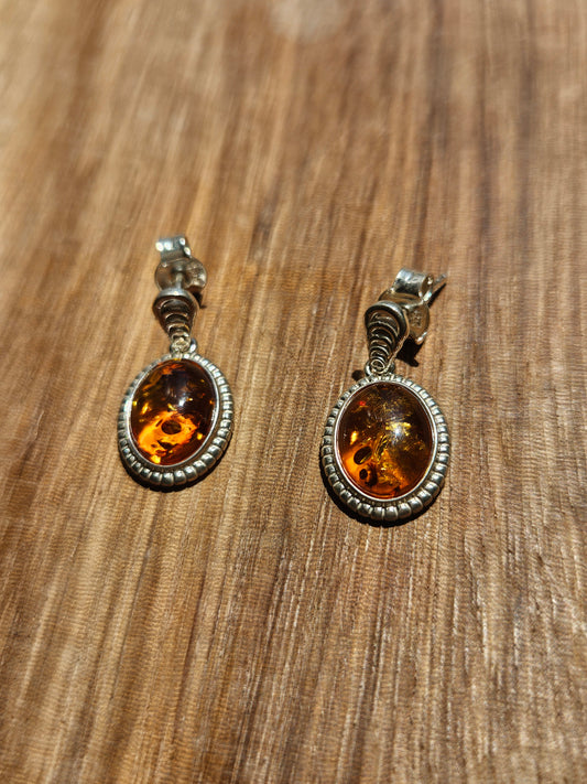 Natural Huapo Earring Silver Plated