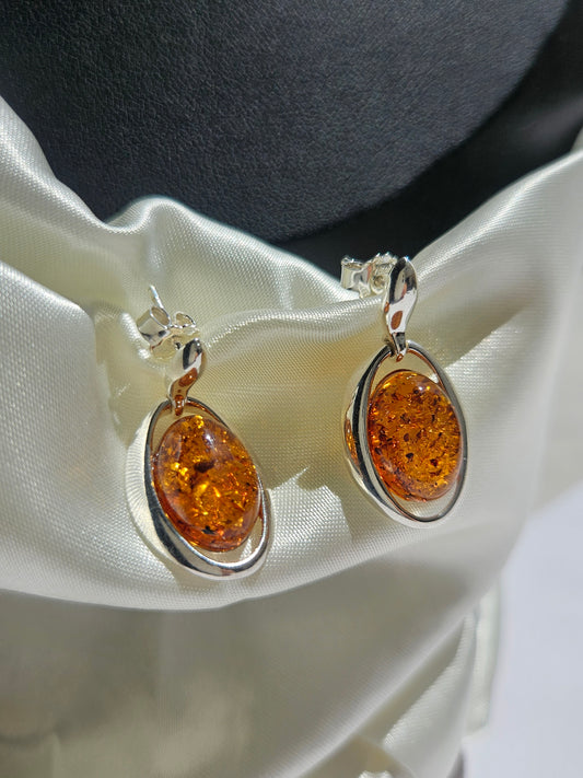 Natural Huapo Earring Silver Plated