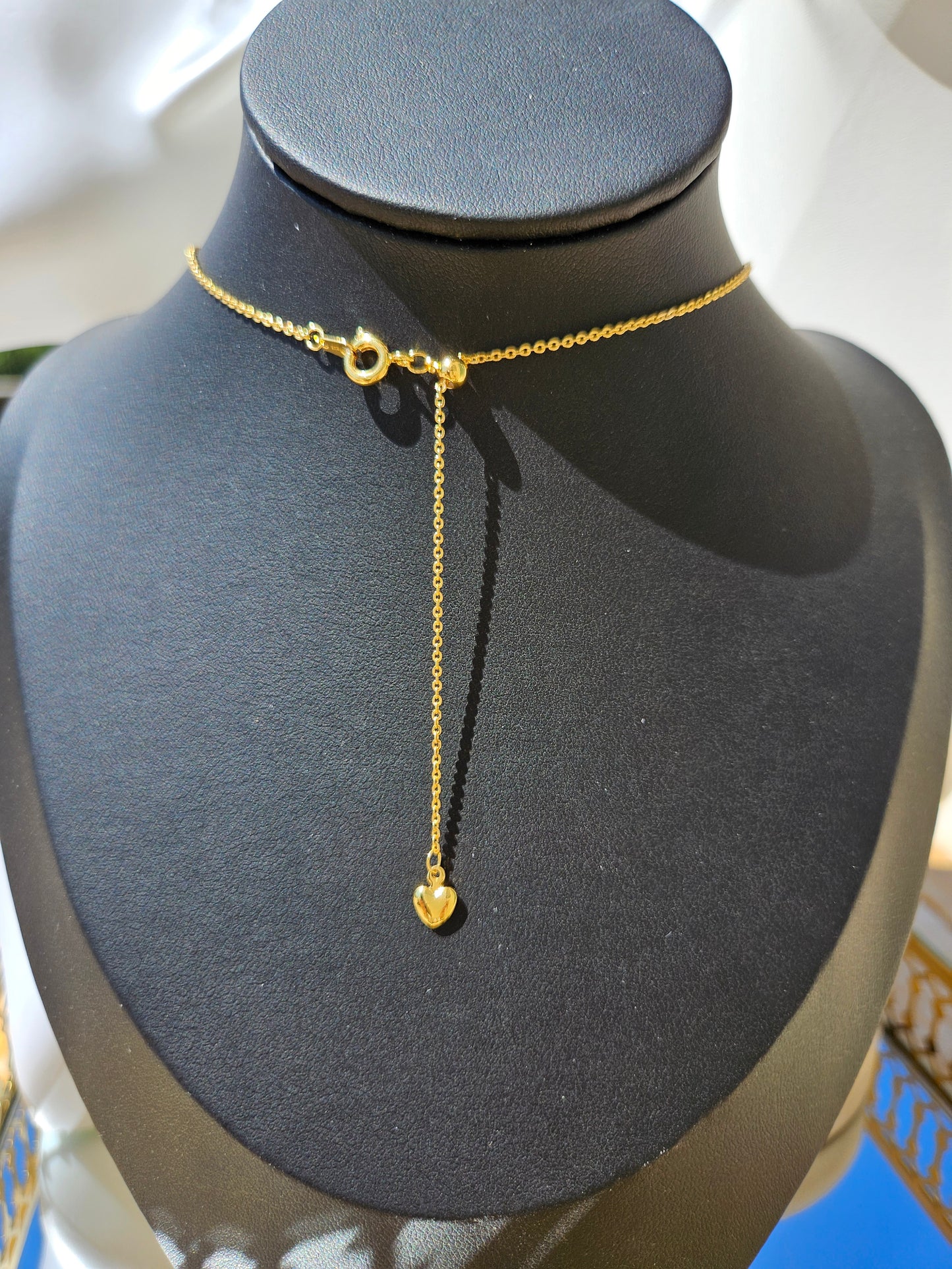 Natural Green and Black Oval Turquoise Necklace